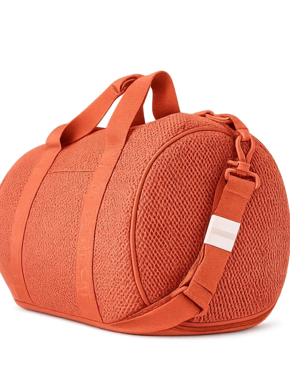 VSX Victoria's Secret Mesh Duffle Gym Bag Orange Convertible Travel Weekender